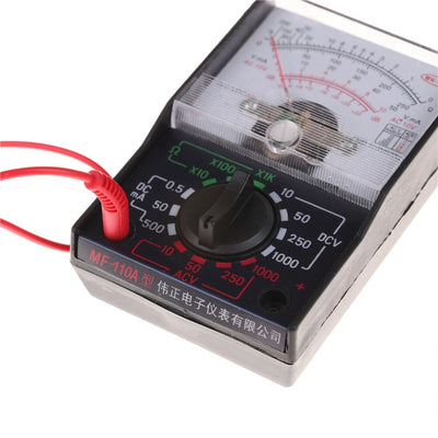 MF-110A Electric Analog Multimeter Multitester Portable Voltmeter Ammeter AC / DC Voltage Current OHM Multi Meter Tester