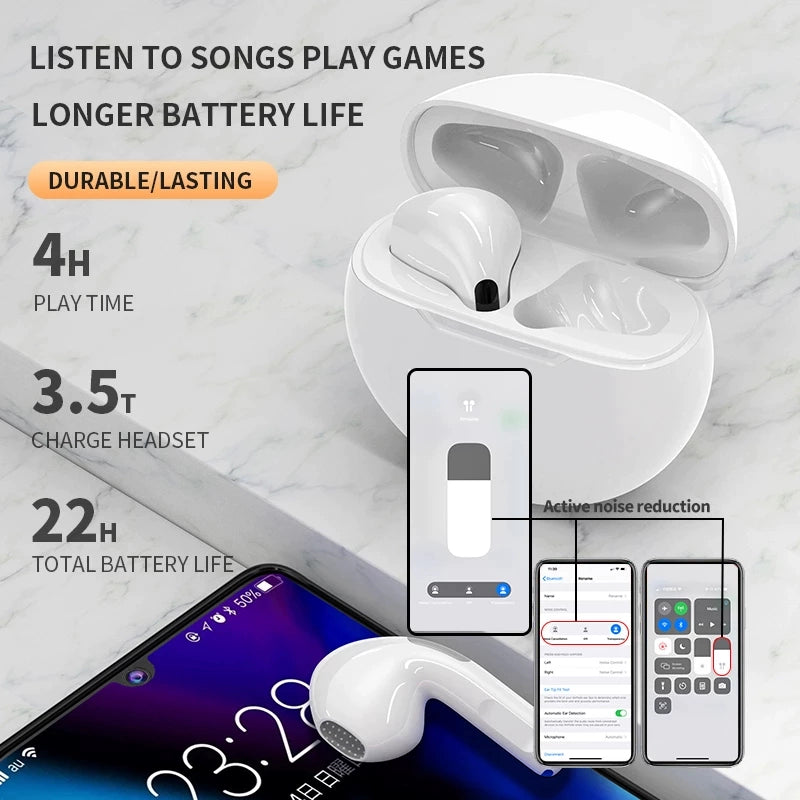 Bluetooth Earphone in-Ear True Wireless Smart Call Music Stereo Bluetooth Earphone TWS