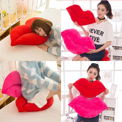 Lips Pillow 30cm Creative Pink Red Lips Shape Cushion Home Decorative Throw Pillow Sofa Waist Cushion Valentine Gift
