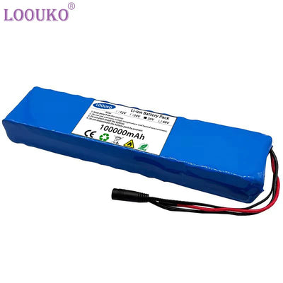 36V 100Ah 18650 Rechargeable Lithium Battery Pack 10S3P 1000W Power Modified Bicycle Scooter Electric Vehicle with BMS