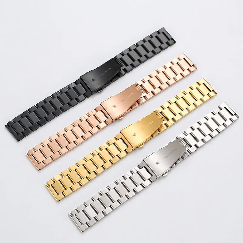 22mm 20mm Metal Strap for Samsung Galaxy Watch 46mm/3/Gear S3/Huawei Watch GT 2/3 Pro Stainless Steel Wristband for Amazfit GTR