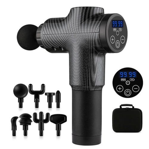 【Health Manager】LCD Display Massage Gun 99 Levels Massager Muscle Pain