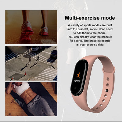 M4 Smart Wristband Waterproof Blood Pressure Heart Rate Monitor